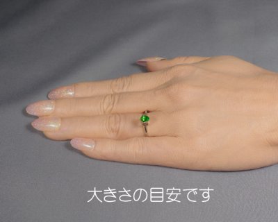 画像2: グリーングロッシュラーガーネット 0.88ct