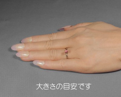 画像2: シルキーピンクスピネル 0.35ct UVペン付
