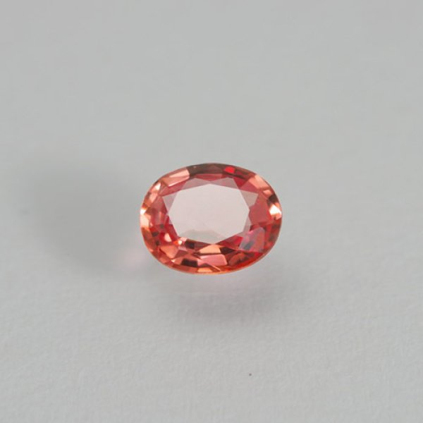 画像1: パパラチアサファイア 0.38ct 鑑別カード付 (1)