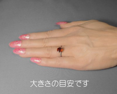 画像2: オレンジジルコン 2.484ct 鑑別書付